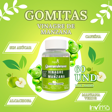 VINAGRE DE MANZANA GOMITAS X 60 UND