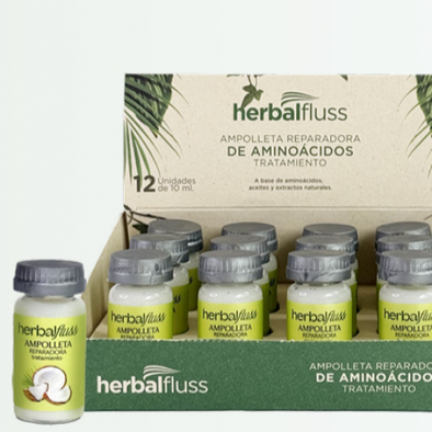 CAJA X 12 AMPOLLETA REPARADORA AMINOÁCIDOS 10 ML