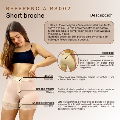 FAJA SHORT BROCHE